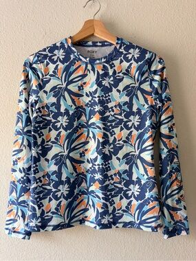 ROXY Women’s XS Floral Long Sleeve Rash Guard